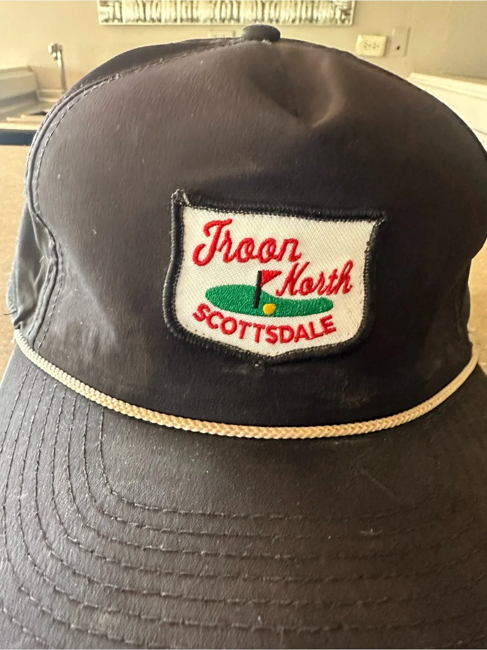 Troon North Scottsdale Patch Cap - Black with Green & Red Accents